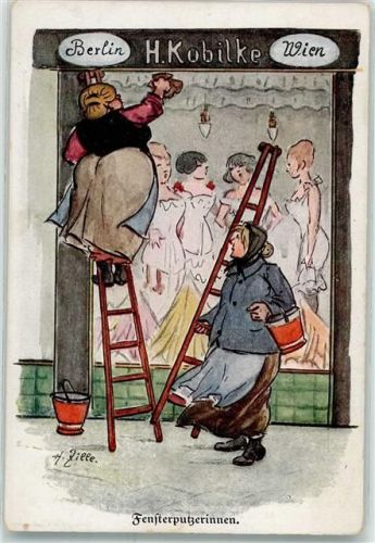Fensterputzerinnen Lustige Blätter Nr.74