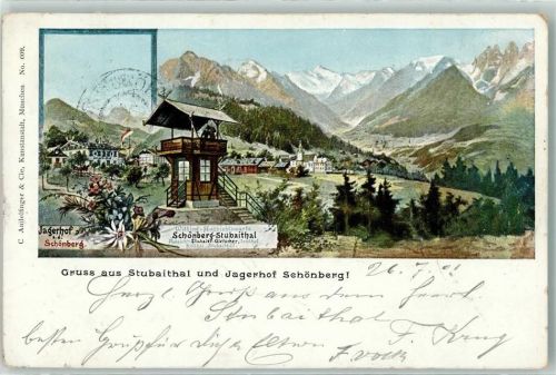 Schönberg 1901 Jägerhof Witting Aussichtswarte