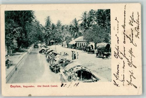 Negombo 1909 Old Dutsch Canal