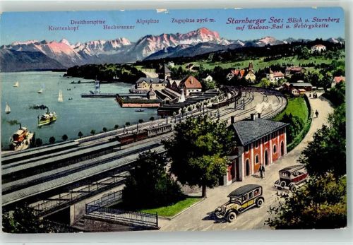 Starnberg Starnberger See Bahnhof Undosa Bad Alpenkette