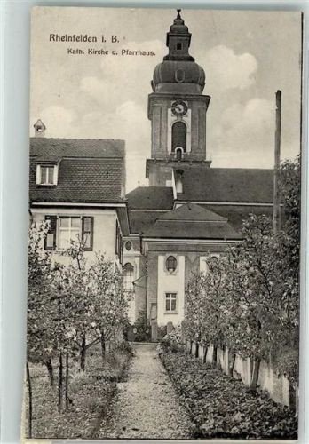 Rheinfelden Kath. Kirche Pfarrhaus Garten Obstbäume