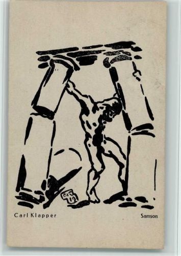 O8000 Dresden Herbstausstellung sign. Klapper Carl Samson Secession 1920 BOAKC
