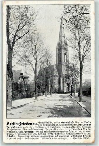 Friedenau 1915 Kirche