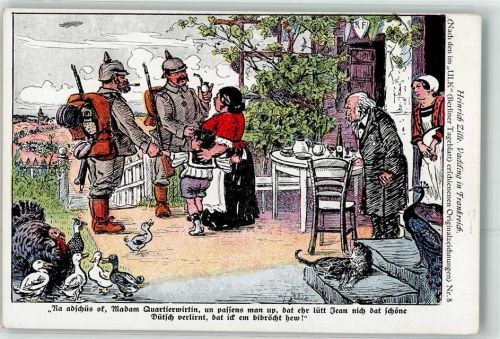 Humor Vadding in Frankreich Pfeife Katze Enten Truthahn ULK Berliner Tageblatt Nr.8