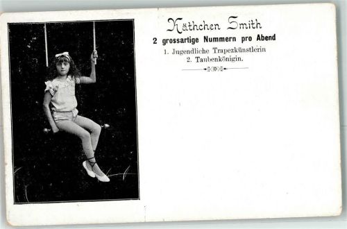 1900 Käthchen Smith Trapezkünstlerin AK