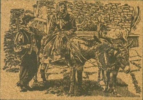 Porto-Vecchio Esel Ziege La Causette Ort lt. Stempel
