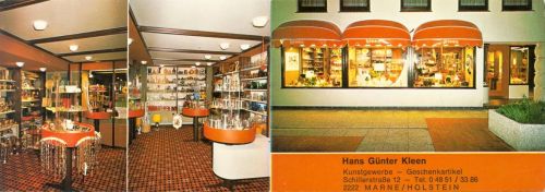 Marne Fa. Kleen Kunstgewerbe Klappkarte
