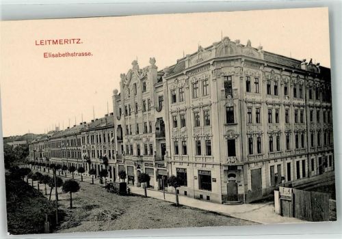 Litomerice 1909 Elisabethstraße Gasthaus
