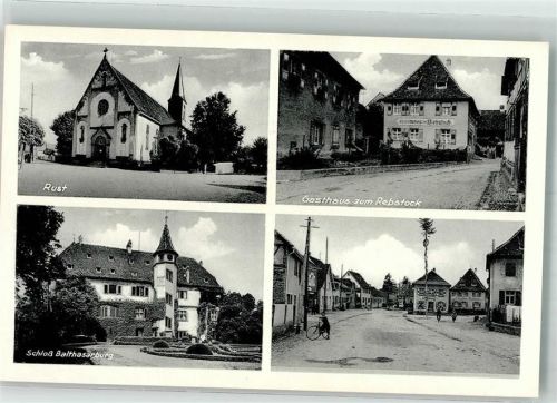Rust Schloß Balthasarburg Gasthaus zum Rebstock Kirche Dorfstraße