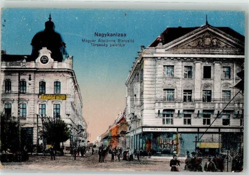 Nagykanizsa 1917 Gebrauchsspuren Magyar Altalanos Bizrosito Tarsasag palotaja