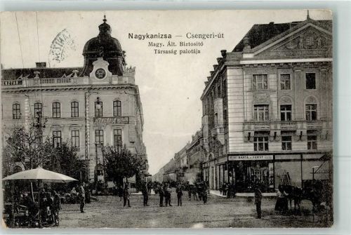 Nagykanizsa 1915 Gebrauchsspuren Csengeri Straße