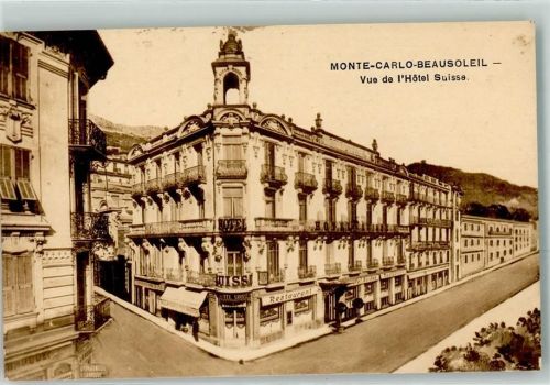 Monte Carlo Hotel Suisse Boulevard du Midi Beausoleil Restaurant