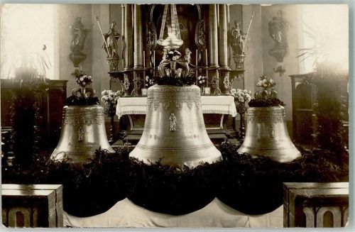 Wolfegg Glockenweihe vor dem Altar Ort handschriftlich