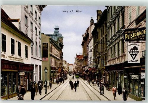 Zagreb Straße Straßenbahn