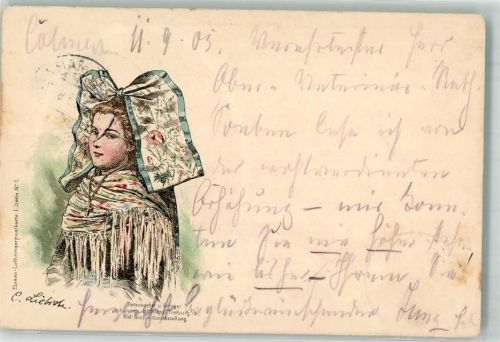 1905 Verlag Elchlepp Trachten Elsass-Lothringen 1. Serie Nr. 1