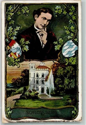 Berg Portrait des jungen Königs und Schloss Berg Jugendstil