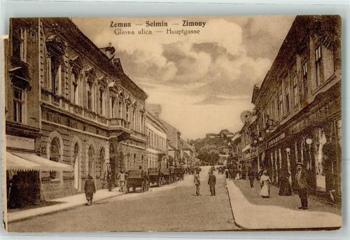 Beograd 1918 Hauptgasse Zemun
