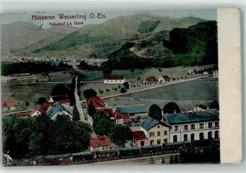 Husseren-Wesserling 1914 Bahnhof Eisenbahn