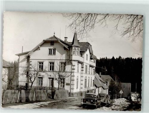 Königsfeld Pension Tannenhaus Oldtimer VW Käfer Ort handschriftlich