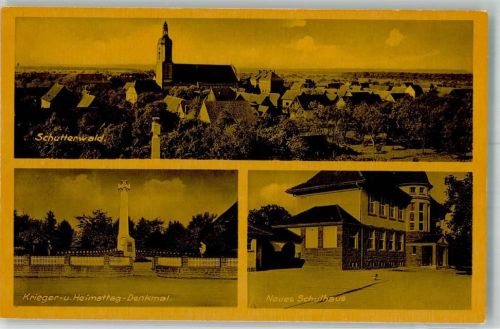 Schutterwald Krieger- u. Heimattag-Denkmal Neues Schulhaus