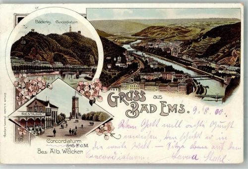 Bad Ems 1900 Concordiaturm Bäderley