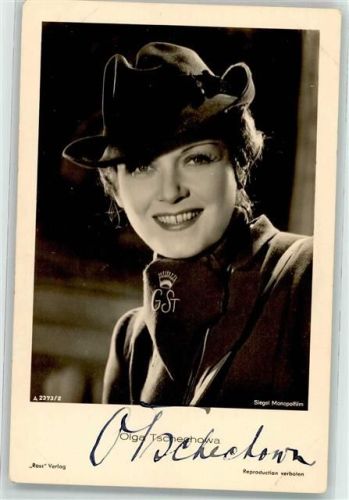Original Unterschriften/ Autogramm Tschechowa Olga
