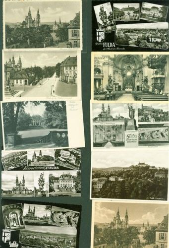 Fulda Lot mit 30 AK Originale aus dem Archiv des Metzverlages einige mehrfach