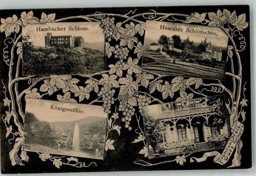 Hambach 1907 Schloss Haardter Schlösschen Königsmühle