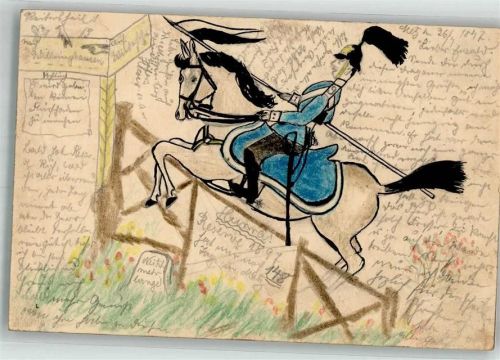 Hurra Reserve 1897 Pferd und Reiter