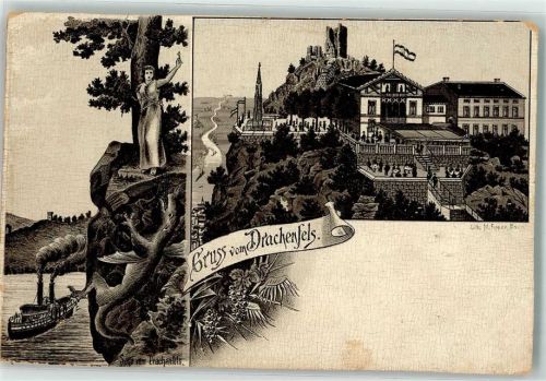 Drachenfels Die Sage v. Drachenfels Königstochter Drache Gasthaus Drachenfels Vorläufer