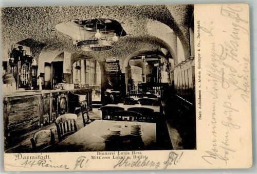 Darmstadt 1905 Brauerei Louis Hess Gasthaus