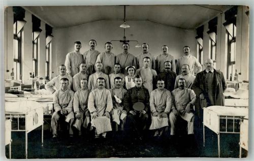 Antwerpen 1915 Krankenhaus Feldpost WK I Festungslazarett