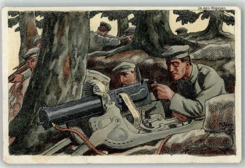 1916 WK I Soldaten in den Vogesen , Artillerie