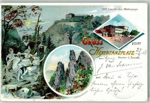 Thale Hexentanzplatz Hexen Hotel L. Schmid Hirschgrund