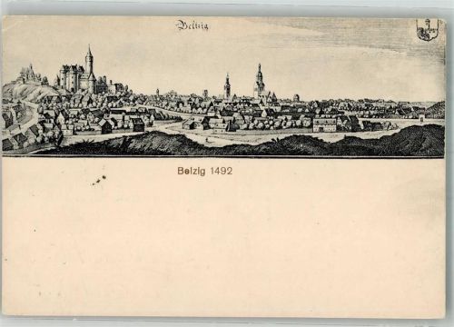 Belzig 1918 Stich auf AK Feldpost WK I