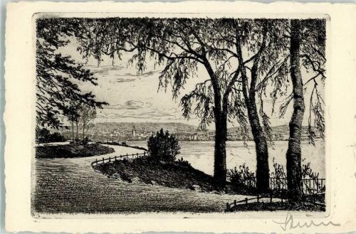 Zürich Originalunterschrift Am Alpenquai Wehrliverlag 47