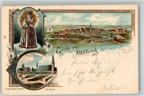 Altötting 1896 Wallfahrtskirche Gnadenbild