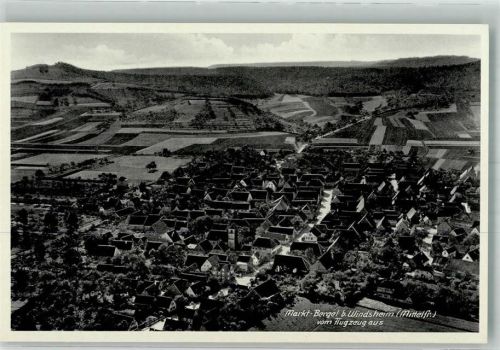 Marktbergel Fliegeraufnahme Freigeg. R.L.M.