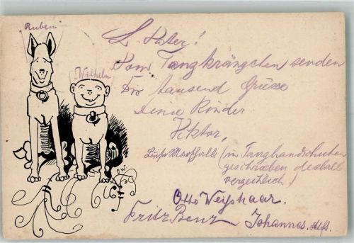 1898 Hunder Humor sign. OW.