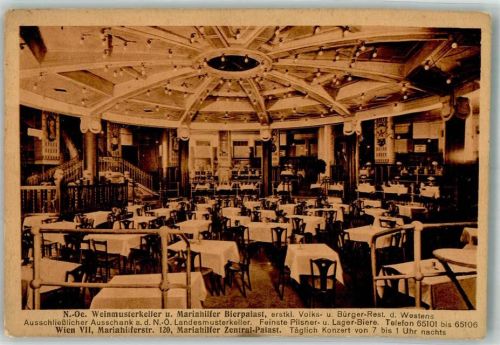 Wien 1909 Gasthaus Bierpalast