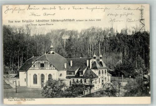 04626 O7420 Schmölln , Thür 1904 - Schützenhaus Ernst Agnes Turm