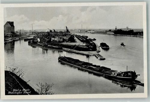 Weil am Rhein Rheinhafen Basel Binnenschiffe