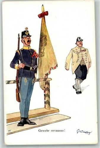 Gewehr raus! Soldat Gewehr Fahne BKW I Nr 459-3