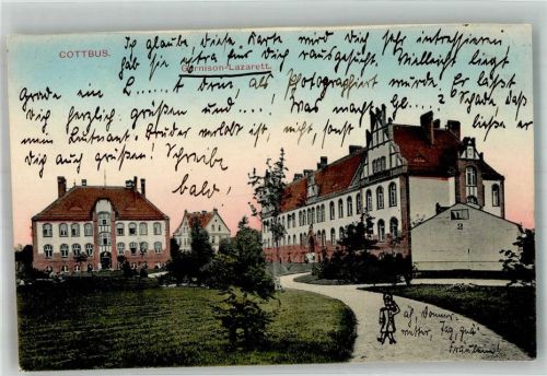 Cottbus 1912 Garnison Lazarett