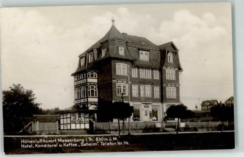 Masserberg Hotel Konditorei u. Kaffee Daheim