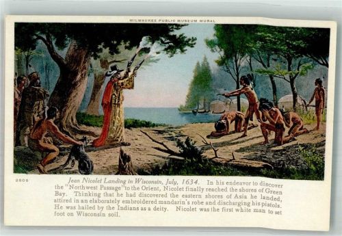 Jean Nicolet Landing 1634 in Wisconsin Entdecker