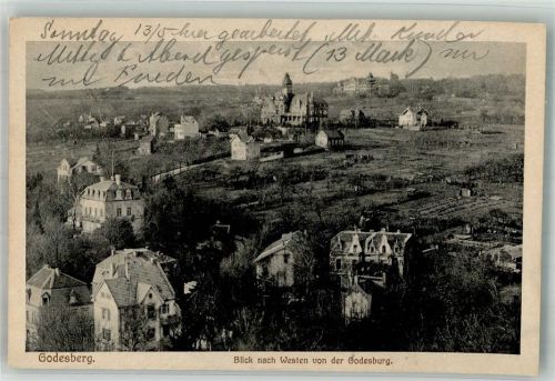 Bad Godesberg Blick nach Westen v.d. Godesburg