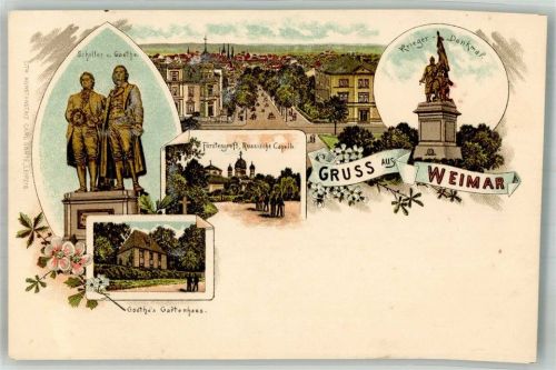 Weimar Schiller u. Goethe Denkmal Kriegerdenkmal Fürstengruft