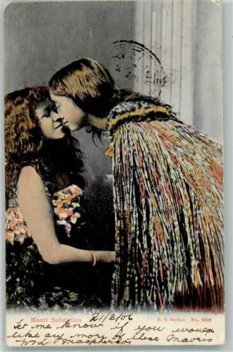 Wellington 1906 Tracht Maori Salutation