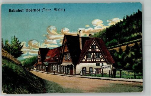 Oberhof 1921 Bahnhof Oberhof Bahnpost Erfurt- Inflationsporto